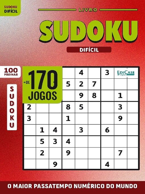 Title details for Sudoku Números e Desafios by EDICASE GESTAO DE NEGOCIOS EIRELI - Available